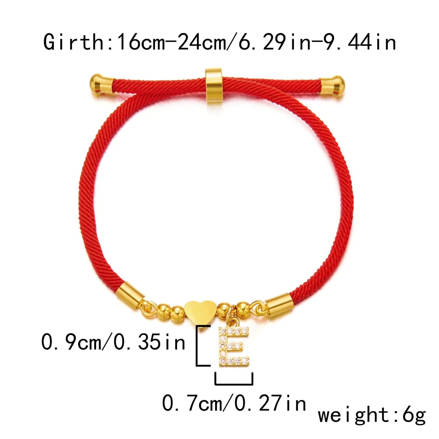 Valentine'S Lucky Red Rope Heart Bracelet